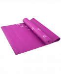 Коврик для йоги Starfit FM-102, PVC, 173x61x0,3 см, с рисунком, фиолетовый