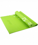 Коврик для йоги Starfit FM-102, PVC, 173x61x0,3 см, с рисунком, зеленый