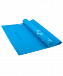 Коврик для йоги Starfit FM-102, PVC, 173x61x0,4 см, с рисунком, синий