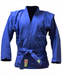 Куртка для самбо Green Hill JS-302, синяя, р.4/170