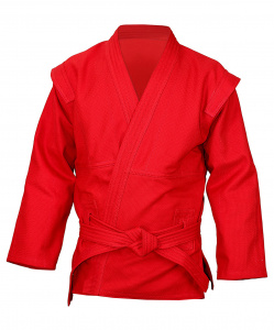 Куртка для самбо красная (550г/м2, 44-50) ― купить в Москве. Цена, фото, описание, продажа, отзывы. Выбрать, заказать с доставкой. | Интернет-магазин SPORTAVA.RU