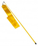 Лента для художественной гимнастики АВ228, 6 м, с палочкой 56 см, желтая