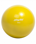 Медбол Starfit GB-703, 3 кг, желтый