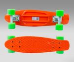 Мини скейтборд MaxCity Plastic Board X1 Small оранжевый