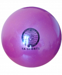 Мяч для художественной гимнастики 20 см, 400 г, фиолетовый с блестками 