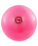 Мяч для художественной гимнастики АВ2801, 19 см, 400 г, розовый