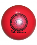 Мяч для художественной гимнастики  T8, 19 см, 400 г, красный