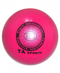 Мяч для художественной гимнастики T8, 19 см, 400 г, розовый