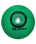 Мяч для художественной гимнастики T8, 19 см, 400 г, зеленый, 