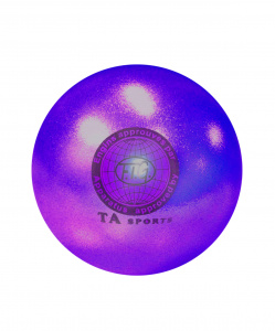 Мяч для художественной гимнастики T9, 19 см, 400 г, фиолетовый с блестками ― купить в Москве. Цена, фото, описание, продажа, отзывы. Выбрать, заказать с доставкой. | Интернет-магазин SPORTAVA.RU