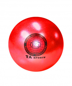 Мяч для художественной гимнастики T9, 19 см, 400 г, красный с блестками ― купить в Москве. Цена, фото, описание, продажа, отзывы. Выбрать, заказать с доставкой. | Интернет-магазин SPORTAVA.RU