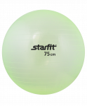 Мяч гимнастический Starfit GB-105 75 см, прозрачный, зеленый