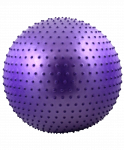 Мяч гимнастический массажный Starfit GB-301 антивзрыв, фиолетовый, 65 см