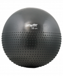 Мяч гимнастический полумассажный Starfit GB-201 55 см, антивзрыв, серый
