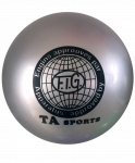 Мяч для художественной гимнастики RGB-101, 19 см, серый