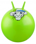 Мяч-попрыгун "Тигренок" GB-402, 55 см, с рожками, зеленый