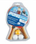 Набор для настольного тенниса Sunflex Pong 2 ракетки+3 мяча 20115