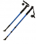 Палки для скандинавской ходьбы, F18433, 60-135 см, 3-секционные, синие