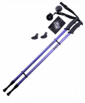 Палки для скандинавской ходьбы Longway, 77-130 см, 2-секционные, тёмно-синие