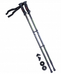 Палки для скандинавской ходьбы Berger Longway, 77-135 см, 2-секционные, чёрный/ярко-зелёный