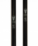 Палки для скандинавской ходьбы Longway, 78-135 см, 2-секционные, чёрные/красные