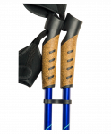 Палки для скандинавской ходьбы Rainbow, 83-135 см, 2-секционные, тёмно-синие/синие