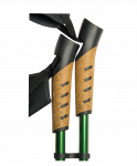Палки для скандинавской ходьбы Rainbow, 83-135 см, 2-секционные, зелёные/жёлтые