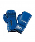 Перчатки боксерские Gold BGG-2030, 10oz, к/з, синий 