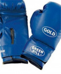 Перчатки боксерские Gold BGG-2030, 10oz, к/з, синий 