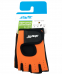 Перчатки для фитнеса Starfit SU-107, оранжевый/черный