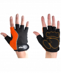 Перчатки для фитнеса Starfit SU-108, оранжевые/черные (M)