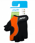 Перчатки для фитнеса Starfit SU-108, оранжевый/черный