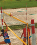Сетка для пляжного волейбола 6025-03, нить 2,5 мм, с тросом п/э 3,5 мм, 1х8,5 м