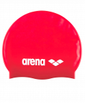 Шапочка для плавания Arena Classic Silicone Cap fluo red/white, силикон, 91662 44