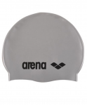 Шапочка для плавания Arena Classic Silicone Cap silver, силикон, 91662 51