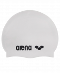 Шапочка для плавания Arena Classic Silicone Cap white/black, силикон, 91662 15