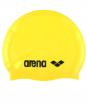 Шапочка для плавания Arena Classic Silicone Cap yellow/black, силиконовая, 91662 35