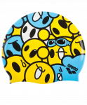 Шапочка для плавания Kun cap JR Face/Yellow, силикон, 91552 39