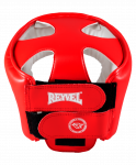 Шлем открытый Reyvel RV-302, кожзам, красный