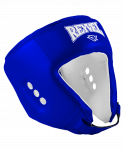 Шлем открытый Reyvel RV-302, кожзам, синий