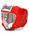 Шлем открытый Everlast USA Boxing 610400U, L, кожа, красный