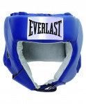 Шлем открытый Everlast USA Boxing 610406U, L, кожа, синий