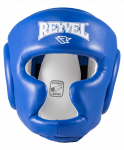 Шлем закрытый Reyvel RV-301, кожзам, синий