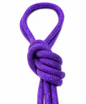 Скакалка для художественной гимнастики 3 м, с люрексом, фиолетовая