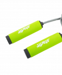 Скакалка Starfit RP-105 со вспененной ручкой, зеленая/черная, 3м